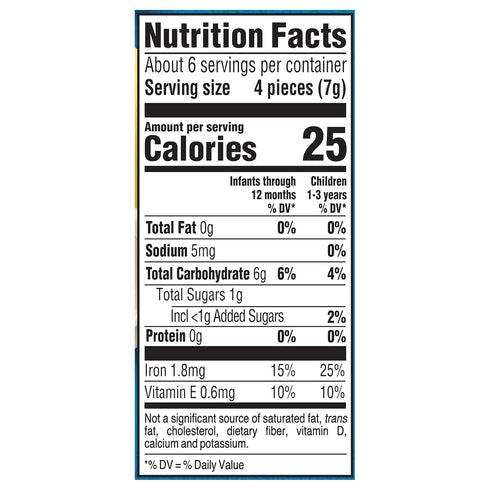 Gerber Snacks for Baby Teether Wheels, Banana Cream, 1.48 Ounce, Pack of 6