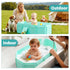 Jollcma Collapsible Baby Bathtub, Toddler Bathtub with a Drain Plug, Folded for Storage Without Assembly, Suitable