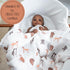 100% 47 47 Inches, LollyBanks Swaddle Blanket, Cotton Muslin Swaddle Blankets, Neutral Swaddle Blanket x Baby Blanket