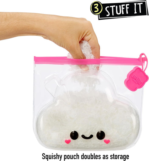 Fluffie Stuffiez Cloud Small Collectible Plush - Surprise Reveal Unboxing with Huggable ASMR Fidget DIY Fur Pulling