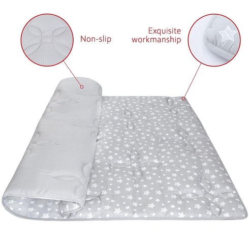 71x59 Inches Baby Play Mat Thick Baby Crawling Mat, Large, Non Slip Padded Baby Playpen Mat for Playing, One-Piece Baby