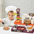 Set Playset deAO Pretend Play Store Pizza Play for Kids, Realistic Pizza Pie Pretend Play Food,Slice and Serve Plastic
