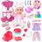 AuntyFey Baby Doll with Accessories Set, Baby Dolls Set for Toddler Girls