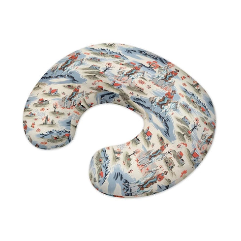 Psesaysky Horse Nursing Pillow Cover for Infant Removable Neutral Breastfeeding Pillow Cover Soft Stretchy