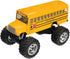 KinsFun 5" Pullback Monster School Bus Die Cast Metal Model, Action Toy Monster Truck