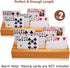 Set 2 9.84In 3.1Inch Exqline Wood Playing Card Holders Tray Racks Organizer of for Kids Seniors Adults - Latest Version