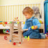 Qilay Wooden Race Track Toddler Toys - Wooden Car Ramp Racer Set with 4 Balls & 5 Race Tracks for Kids