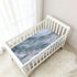 Bseiialft 52 28 Marbled Gray Blue Crib Sheets for Boys Girls Soft and Breathable Cotton Baby Sheets for Standard Crib