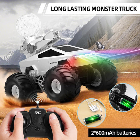 iFldnnry 1:16 2.4GHz 22KM/H 4WD 6 7 8 9 10+ Remote Control Car RC Truck - Amphibious Fast Car with Water Cannon