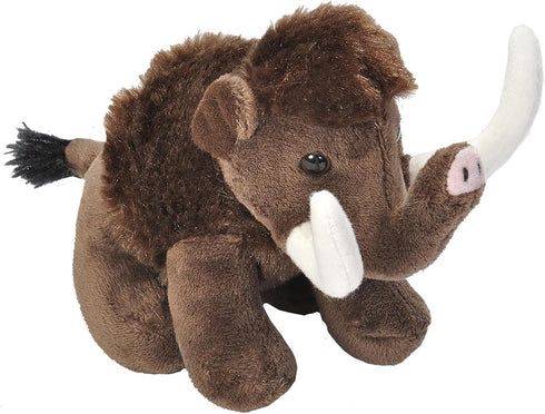 Wild Republic Pocketkins Eco Woolly Mammoth, Stuffed Animal, 5 Inches, Plush Toy, Made from Recycled Materials, Eco Friendly