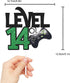 Level 14 Game Birthday Cake Topper - Video Game Boy's 14th Birthday Level Up Party Supplies - Game On Winner Gaming