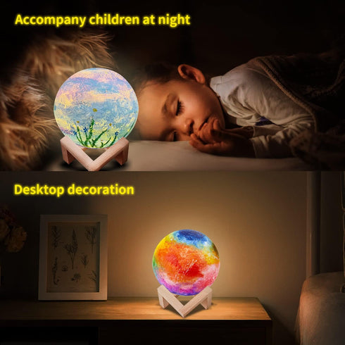 Paint Your Own Moon Lamp Kit, DIY 3D Moon Light, Galaxy Lamp, Arts & Crafts Kit for Teens Boys Girls, Birthday Gifts