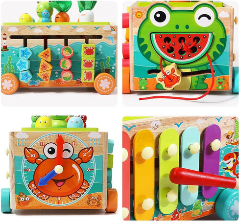 1 2 3 18 1st 1-3 JAUNTY Toddler Wooden Montessori Toy for Year Old Toys, Educational Stem Toy for Baby Boys Girls