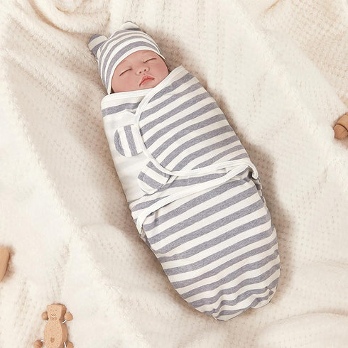 ATONGQI 3-Pack 0-3 Organic Baby Swaddle Sleep Sacks - Newborn Swaddle Sack - Ergonomic Baby Swaddles Months (Grey)