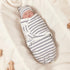 ATONGQI 3-Pack 0-3 Organic Baby Swaddle Sleep Sacks - Newborn Swaddle Sack - Ergonomic Baby Swaddles Months (Grey)