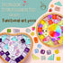 Glittery Garden Mosaic Craft Kit - Decorate Your Own Unicorn and Rainbow Design Coaster with Glass Tiles. Birthday