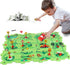 Puzzle Track Car Play Set, Plastic Puzzles for Kids with Vehicles, Car Tracks for Toddlers, Gifts for Boys 2-6