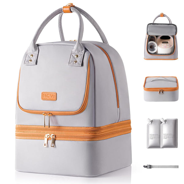 NCVI Breast Pump Bag for Spectra S1/S2, Breast Milk Cooler Travel Bag