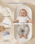 YACODAVO Baby Changing Pad with Vegan Leather Cover, Waterproof & Wipeable Changing Pad for Toddler, Flat Foam Travel