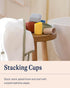 6 6 Lalo Stacking Cups - Baby and Toddler Stacking Cups for Bath Time, Nesting Cups with Openings - Non-Toxic, BPA-Free