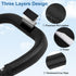 Universal Black PU Leather Stroller Armrest - Detachable Bumper Handle for Baby Strollers