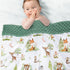 BORITAR Baby Blanket, Super Soft Double Layer Minky, Woodland Animal Design, 30 x 40 Inch