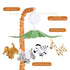 12 CLYMENE Safari Animals Baby Musical Crib Mobile - Jungle Animals Mobile for Crib with Lullabies for Baby Boys
