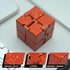 Red & Yellow Infinity Cube Fidget Toy - Quiet, Portable Stress Relief for All Ages