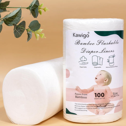 400 11.8 7.1in Diaper Liners Kawigo Cloth Diaper Liner for Baby Cloth Diaper Natural Soft Rayon Made from Bamboo Sheets