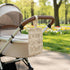 Dovbuqu Quilted Wipes Pouch, Diaper and Wipes Pouch with Adjustable Strap, Wipe Bag for Trolley Attachment and Diaper