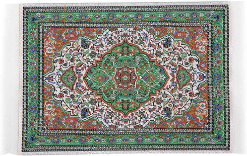 Miniature Turkey Rug - 1:12 Miniature Carpet for Dollhouse Decoration