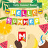 Hello Summer Banner, No DIY Summer Party Decorations, Tropical Party Supplies for Birthday Beach Pool Decorations