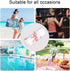 Haskirky 2 Pink Bows Ribbons Pcs Cloth Diaper Wet Dry Bags,Waterproof and Washable Bag for Travel Reusable Wet Bag