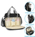 MEYTEILAY Diaper Bag Tote Baby Changing Bag Large Baby Bags for Mom Multifunction Travel Nappy BagBalck