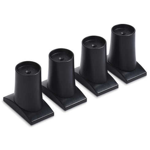 Wall Nanny Extender - 6 Inch Baby Gate Extension Kit, Extends Pressure Gates + Protects Walls (4 Pack) Black