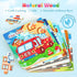 8 Pack Kids3-5, 9 Zeoddler Wooden Puzzles for Toddlers, Vehicle Jigsaw Puzzles for Pieces Preschool Learning