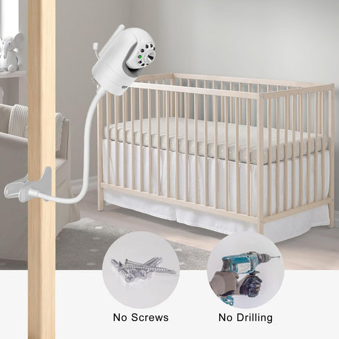 VIKOBESS DXR-8 DXR-8 Flexible Baby Monitor Mount for Infant Optics and PRO, Also Compatible with The Nanit Pro Smart