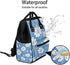 Hsnar Backpack Refreshing Daisy Flowers Waterproof Diaper Bag Large Capacity Baby Bag with Stroller Straps