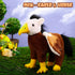 Plush Hippogriff Stuffed Animal - 12 Inch Large Hippogryph Plush Toy, Mixture of Bald Eagle and Horse Mythological