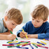 24 Sets 4 (96 Count), Packs, FUMILE of Colors Crayons Crayons Bulk Individual Non-Toxic Mini Crayon for Kids Party