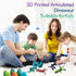 utosday 3D Easter Eggs Filled with Dinosaur Toys, Printed Animals Mystery Crystal Dragon Egg with Articulated