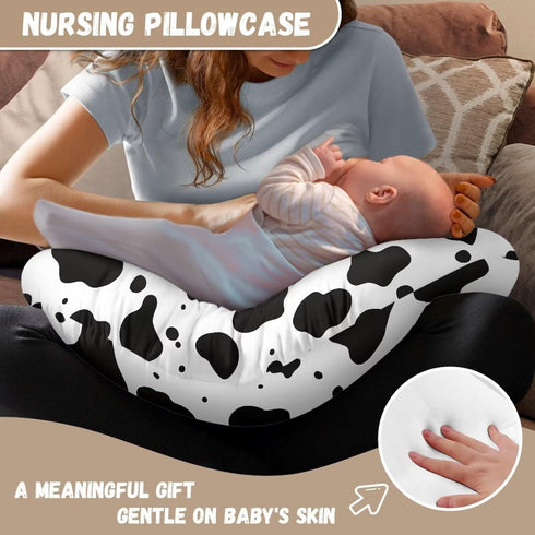 Tnasranmo Soft & Adorable Nursing Cover for Breastfeeding Pillows with Breathable Fits Newborn, U-Shaped Breastfeeding