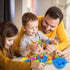 RAEQKS Counting Sorting Dinosaur Toys Montessori Sensory Matching Toy with Bowls, Preschool Learning Activities