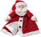 Bearington Baby Santa Snuggler, 15 Inch Plush Christmas Security Blanket Lovey for Babies