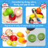 Set Set Wooden Play Food for Toddlers Toys Pretend Play Kitchen Accessories Fruit Cutting for Kids Gift for Boys Girls