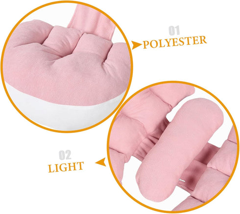 KOMBIUDA Maternity Pregnancy Pillow for Women u Shaped Belly Support Cushion for Side Sleeping Lightweight and Portable