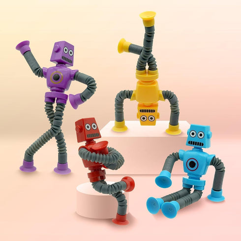 3-5 5-7, 5-7,Sensory (12 Pack Limpskys Suction Cup Robot Toy for Kids Autism Sensory Products,Toys for Ages Toys