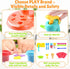 Set 3+ PLAY Clay Dough with Ice Cream Maker Machine/Noodle Maker/Banana Split Ice Cream Mold Kitchen Creations Arts