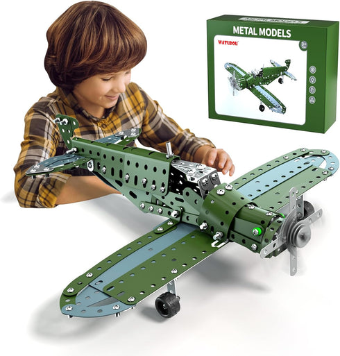 WATUDOU 8-12-16, 8 9 10 11 12 Model Airplane STEM Building Projects Toys - DIY Building STEM Projects Toys for Kids