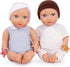 LullaBaby 14-inch Realistic Baby Twin Dolls Fair Skin Tones & Blue Eyes